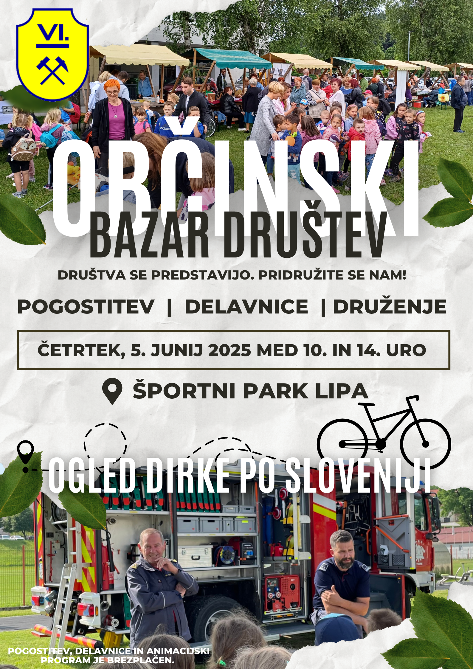 VABILO OBČINSKI BAZAR DRUŠTEV 2025